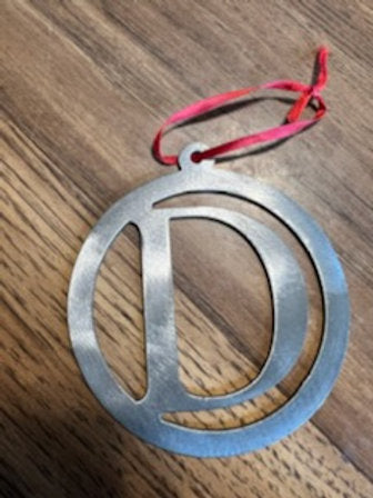 Metal Christmas Letters Ornaments