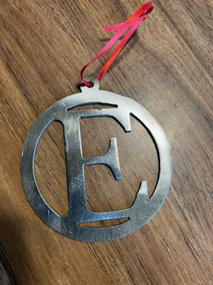Metal Christmas Letters Ornaments