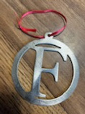 Metal Christmas Letters Ornaments