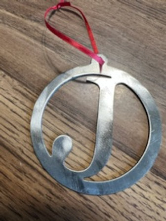 Metal Christmas Letters Ornaments