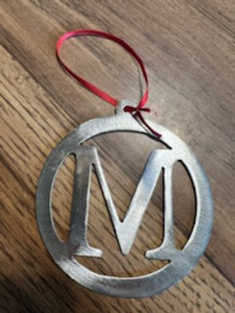 Metal Christmas Letters Ornaments