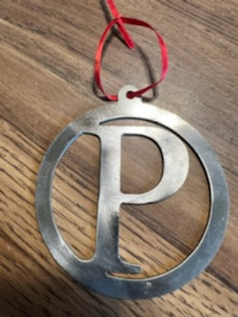 Metal Christmas Letters Ornaments