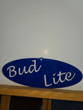 Oval Bud Lite Sign