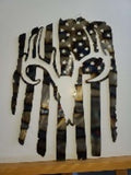 Distressed Deer Flag Sign