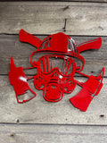 Crossed Axes Fire Fighter Sign