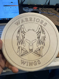7-inch diameter wood circle
