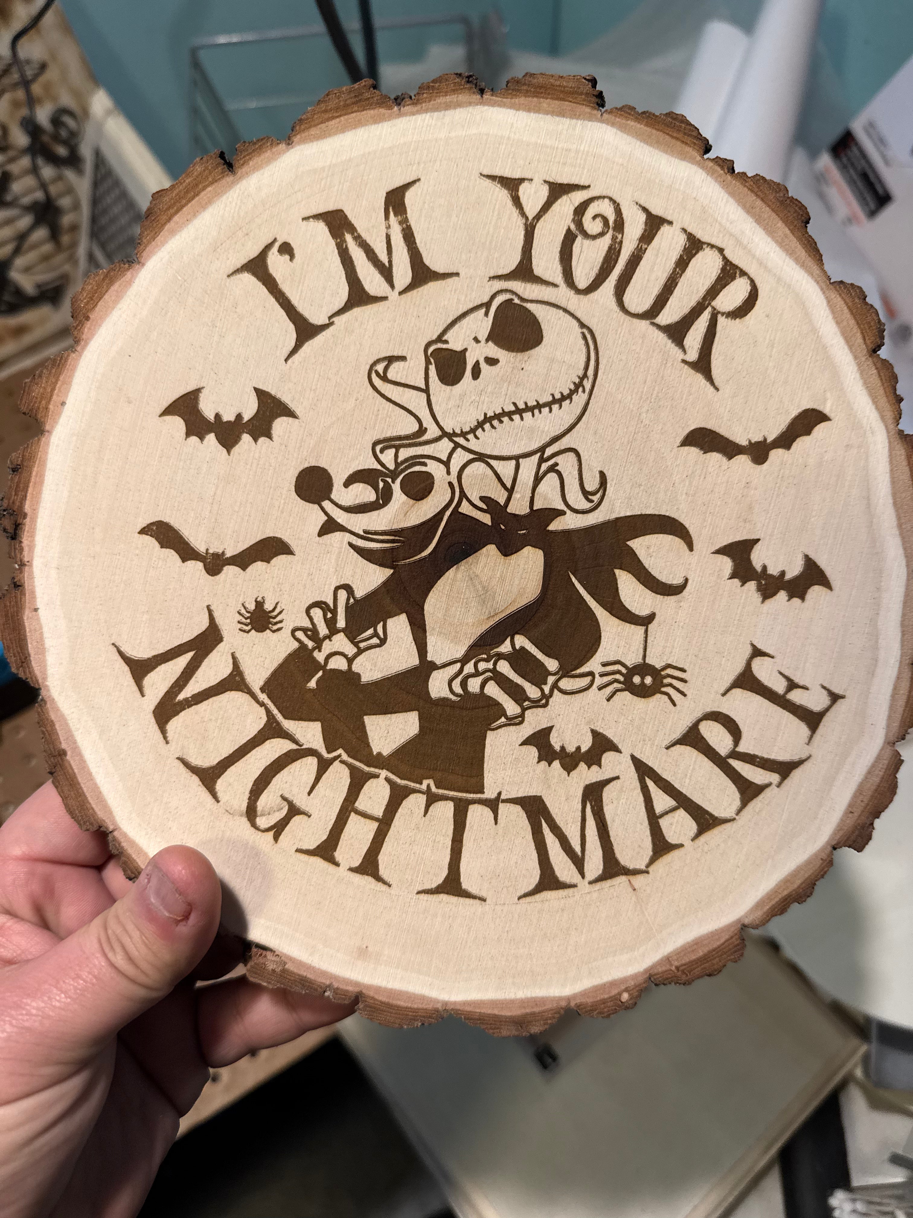 9-inch diameter wood circle 1/2 in thick