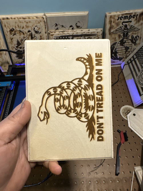 5x7-inch wood rectangle