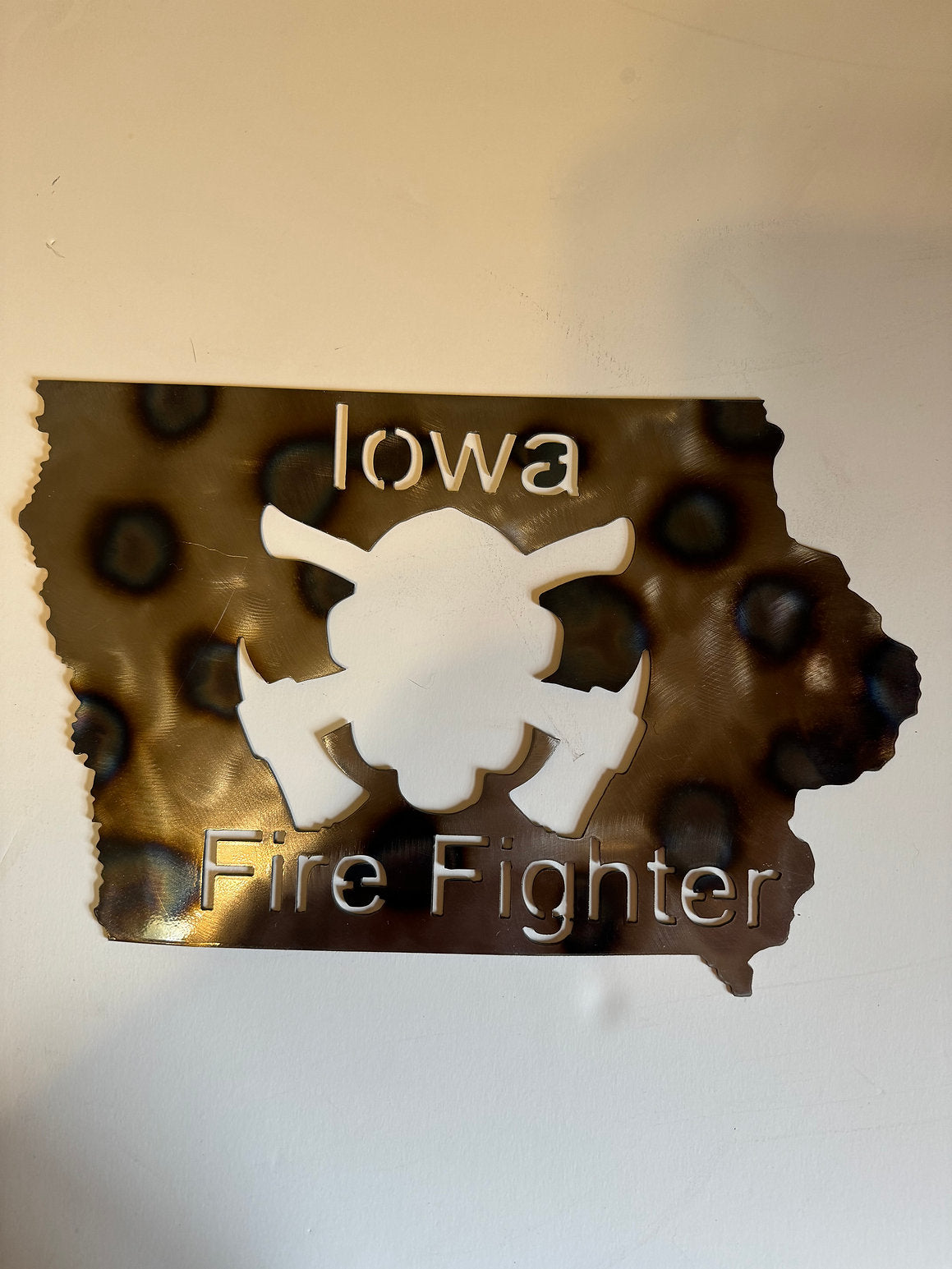 Iowa Firefighter Sign
