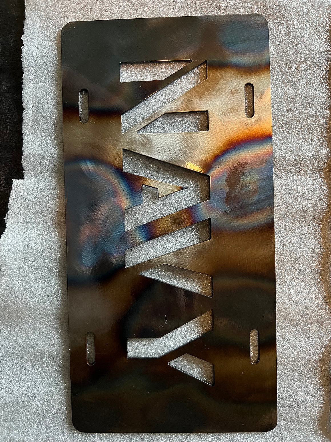 Navy License Plate